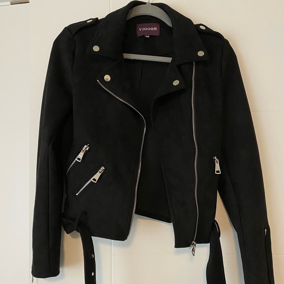 *SOLD* VIGOSS NORDSTROM Suede Biker Jacket - Picture 1 of 3